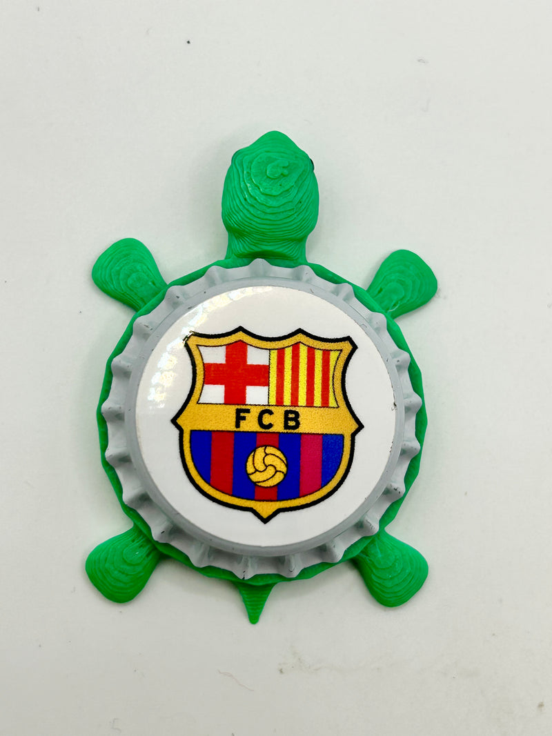 FC Barcelona - Bottle Cap Magnet Turtle
