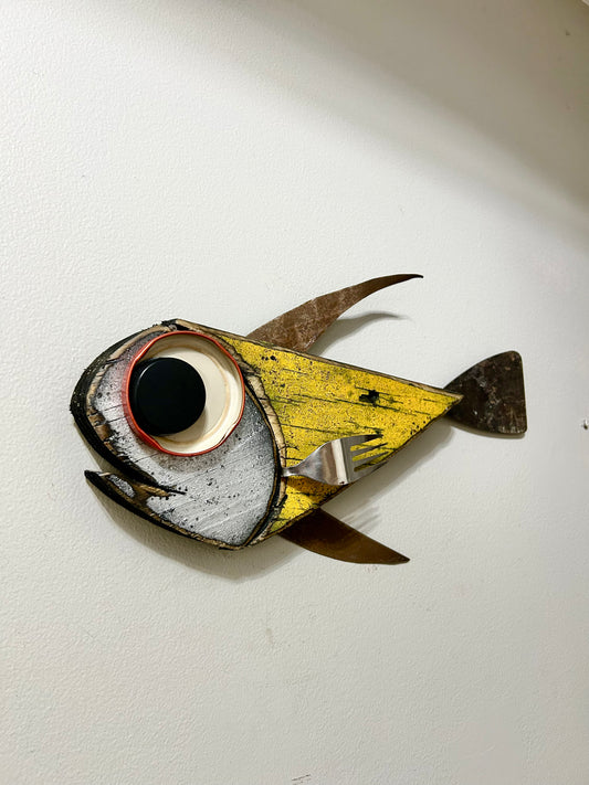 Goldie - Fish Wall Art (9” x 16”) Shell Shocked Art