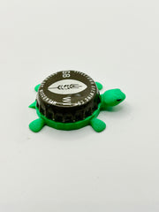 Titletown Brewing - Bottle Cap Magnet Turtle Shell Shocked Art