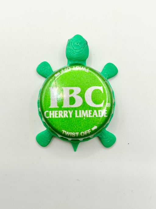 IBC Cherry Limeade Soda - Bottle Cap Magnet Turtle Shell Shocked Art
