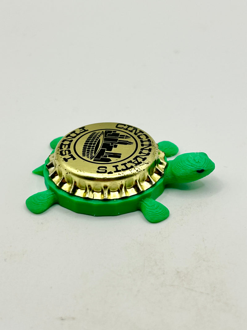 Cincinnati’s Finest - Bottle Cap Magnet Turtle Shell Shocked Art