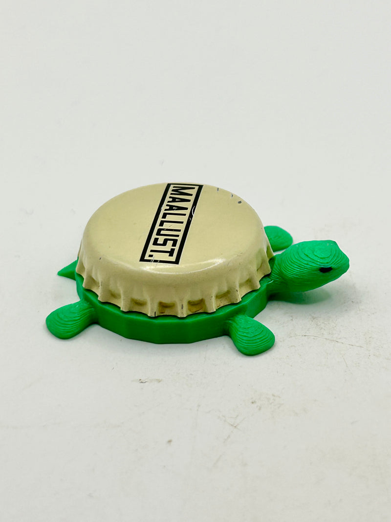 Maallust Brewing - Bottle Cap Magnet Turtle Shell Shocked Art