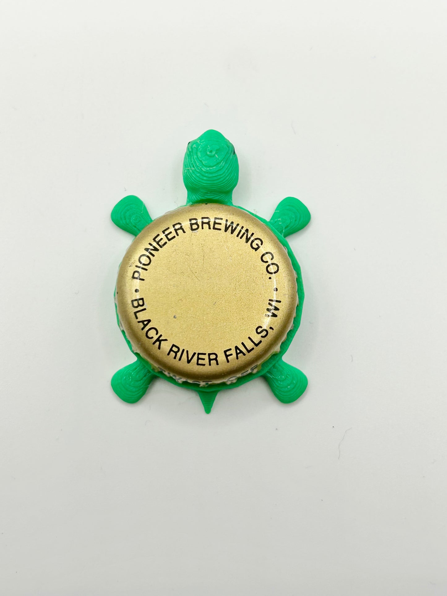 Pioneer Brewing - Bottle Cap Magnet Turtle