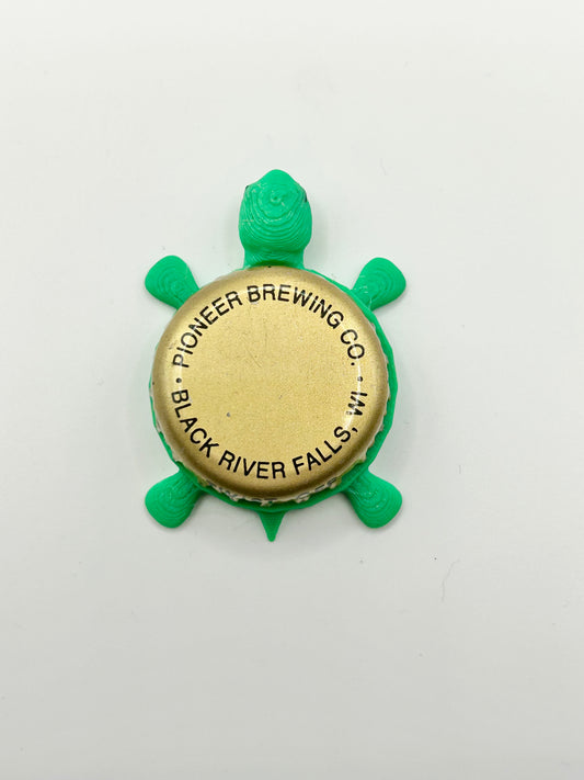 Pioneer Brewing - Bottle Cap Magnet Turtle