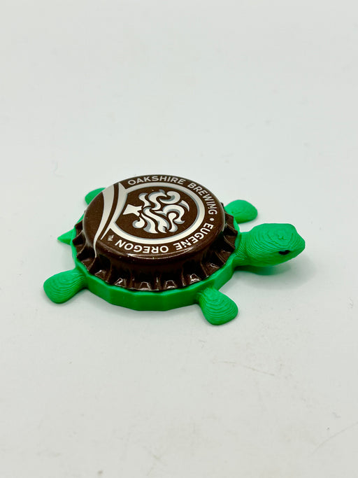 Oakshire Brewing (Vintage) - Bottle Cap Magnet Turtle Shell Shocked Art