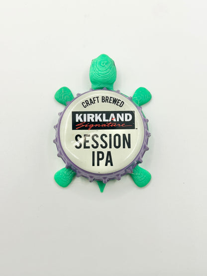 Kirkland Session IPA - Bottle Cap Magnet Turtle Shell Shocked Art