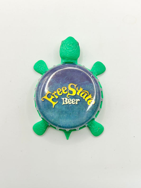 Free State Beer - Bottle Cap Magnet Turtle