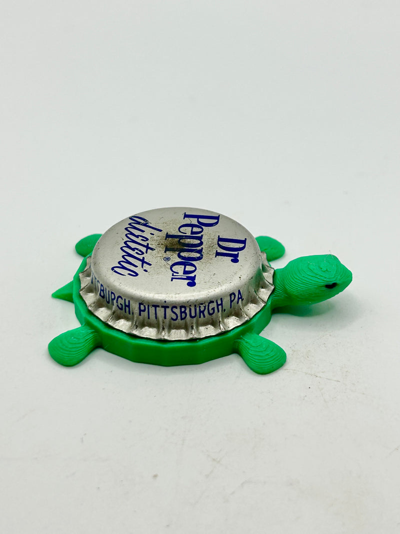 Diet Dr Pepper (Vintage) Bottle-Cap Magnet Turtle | Shell Shocked Art Shell Shocked Art