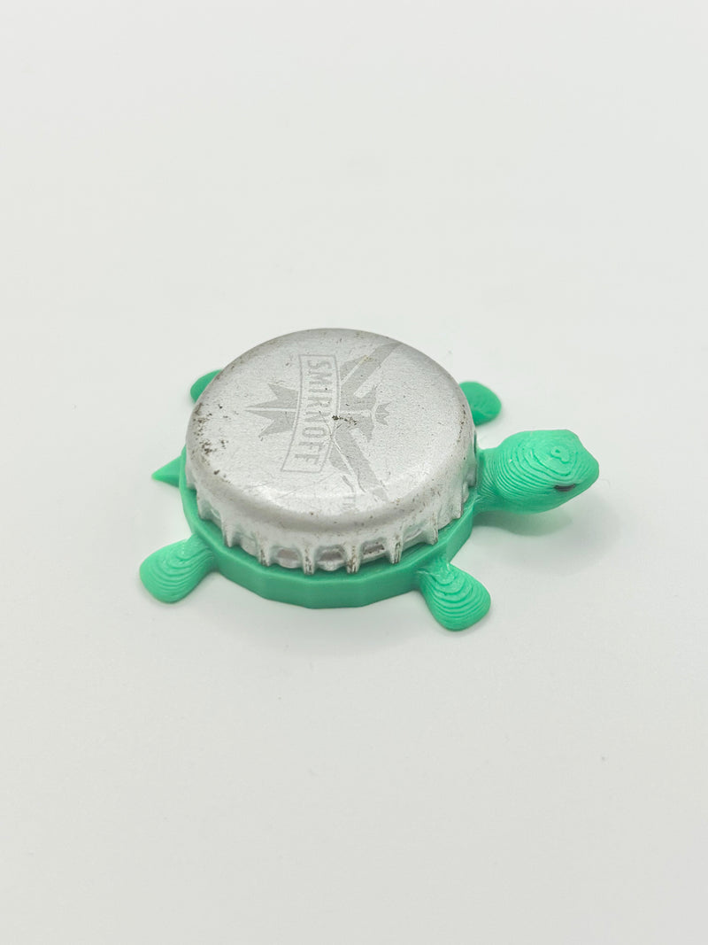 Smirnoff Eagle (Silver - with Text) - Bottle Cap Magnet Turtle Shell Shocked Art