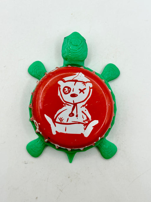 Tiny Rebel Brewing - Bottle Cap Magnet Turtle Shell Shocked Art