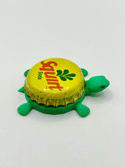 Squirt Soda - Bottle Cap Magnet Turtle Shell Shocked Art