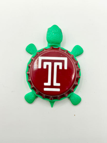 Temple Owls - Bottle Cap Magnet Turtle Shell Shocked Art