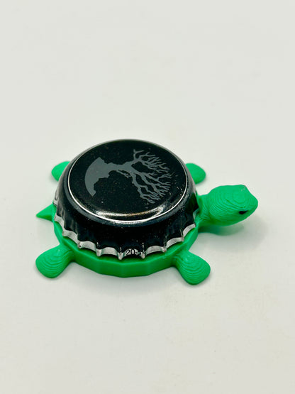 MadTree Brewing - Bottle Cap Magnet Turtle Shell Shocked Art