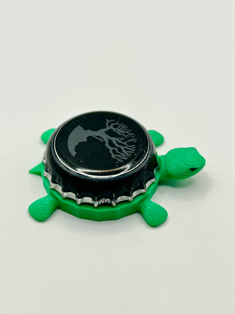 MadTree Brewing - Bottle Cap Magnet Turtle Shell Shocked Art