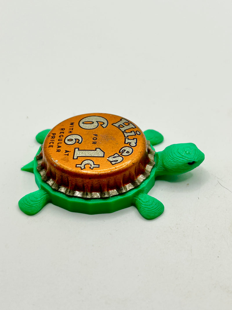 Hires Root Beer (Vintage, 6 for 1 Cent) - Bottle Cap Magnet Turtle Shell Shocked Art