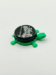 Black Warrior Brewing - Bottle Cap Magnet Turtle Shell Shocked Art