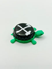 Klamath Basin Brewing - Bottle Cap Magnet Turtle Shell Shocked Art