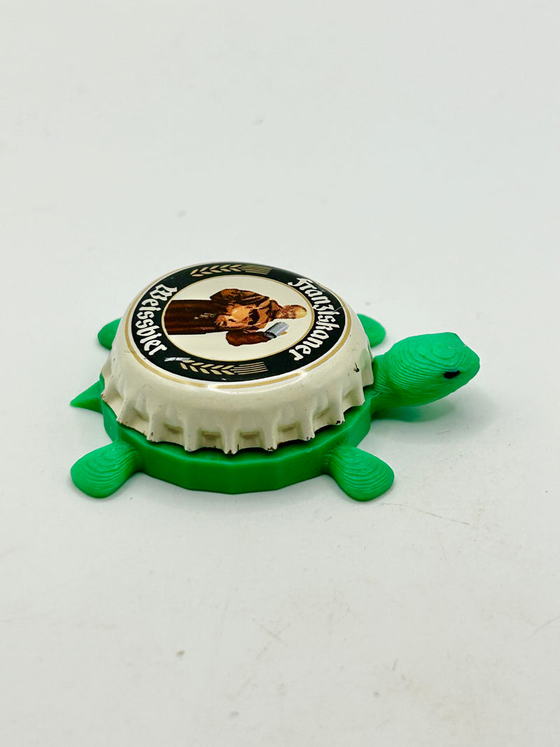 Franziskaner Weissbier (Vintage Beige) - Bottle Cap Magnet Turtle Shell Shocked Art