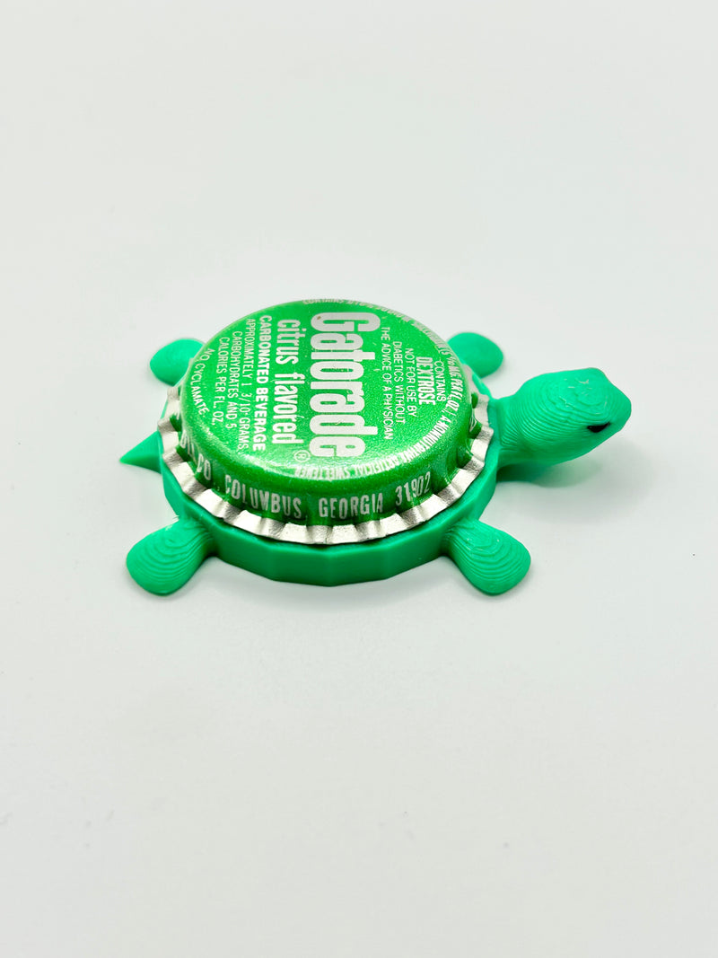 Gatorade Citrus Flavor - Bottle Cap Magnet Turtle Shell Shocked Art