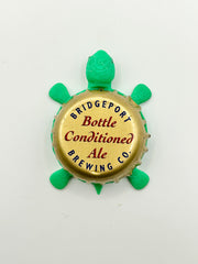 Bridgeport Brewing Bottle Conditioned Ale - Bottle Cap Magnet Turtle Shell Shocked Art