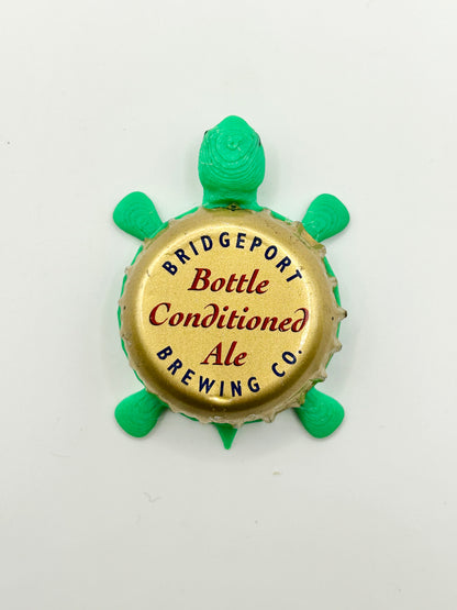 Bridgeport Brewing Bottle Conditioned Ale - Bottle Cap Magnet Turtle Shell Shocked Art