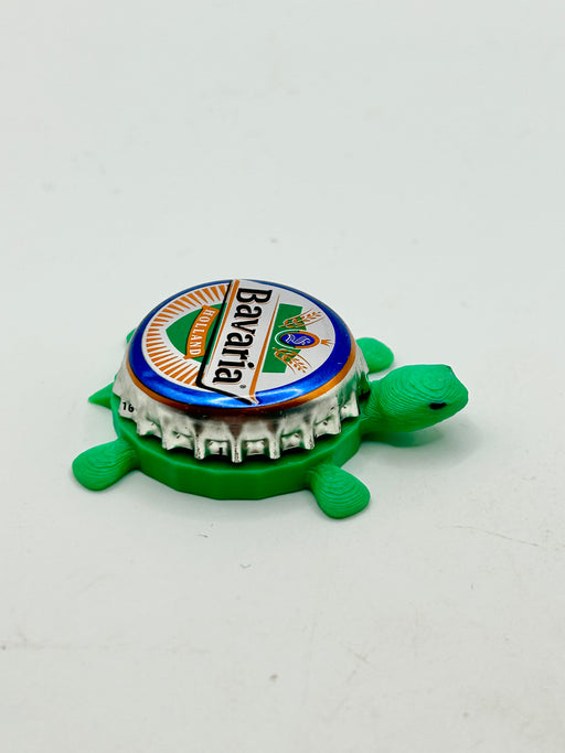 Bavaria Brewery (Holland) - Bottle Cap Magnet Turtle Shell Shocked Art