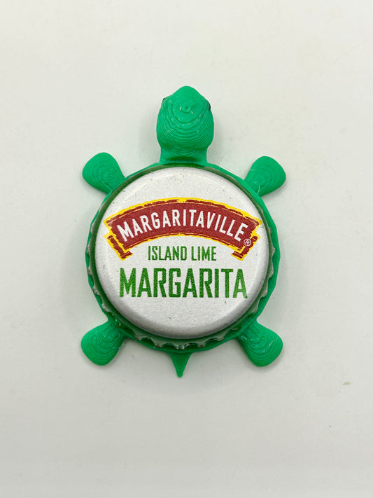 Margaritaville Island Lime - Bottle Cap Magnet Turtle