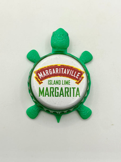 Margaritaville Island Lime - Bottle Cap Magnet Turtle Shell Shocked Art