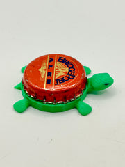 Bridgeport Ales (Vintage - Red) - Bottle Cap Magnet Turtle Shell Shocked Art