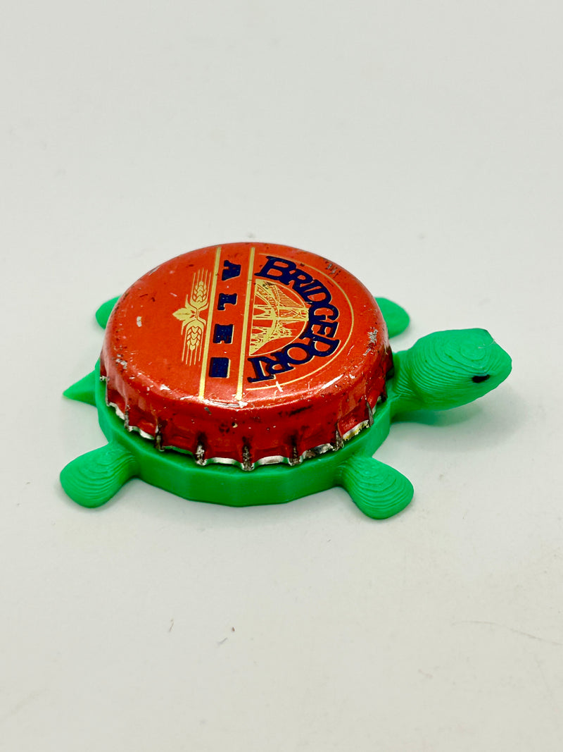 Bridgeport Ales (Vintage - Red) - Bottle Cap Magnet Turtle Shell Shocked Art