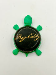 Big Eddy (Leinenkugel) - Bottle Cap Magnet Turtle Shell Shocked Art