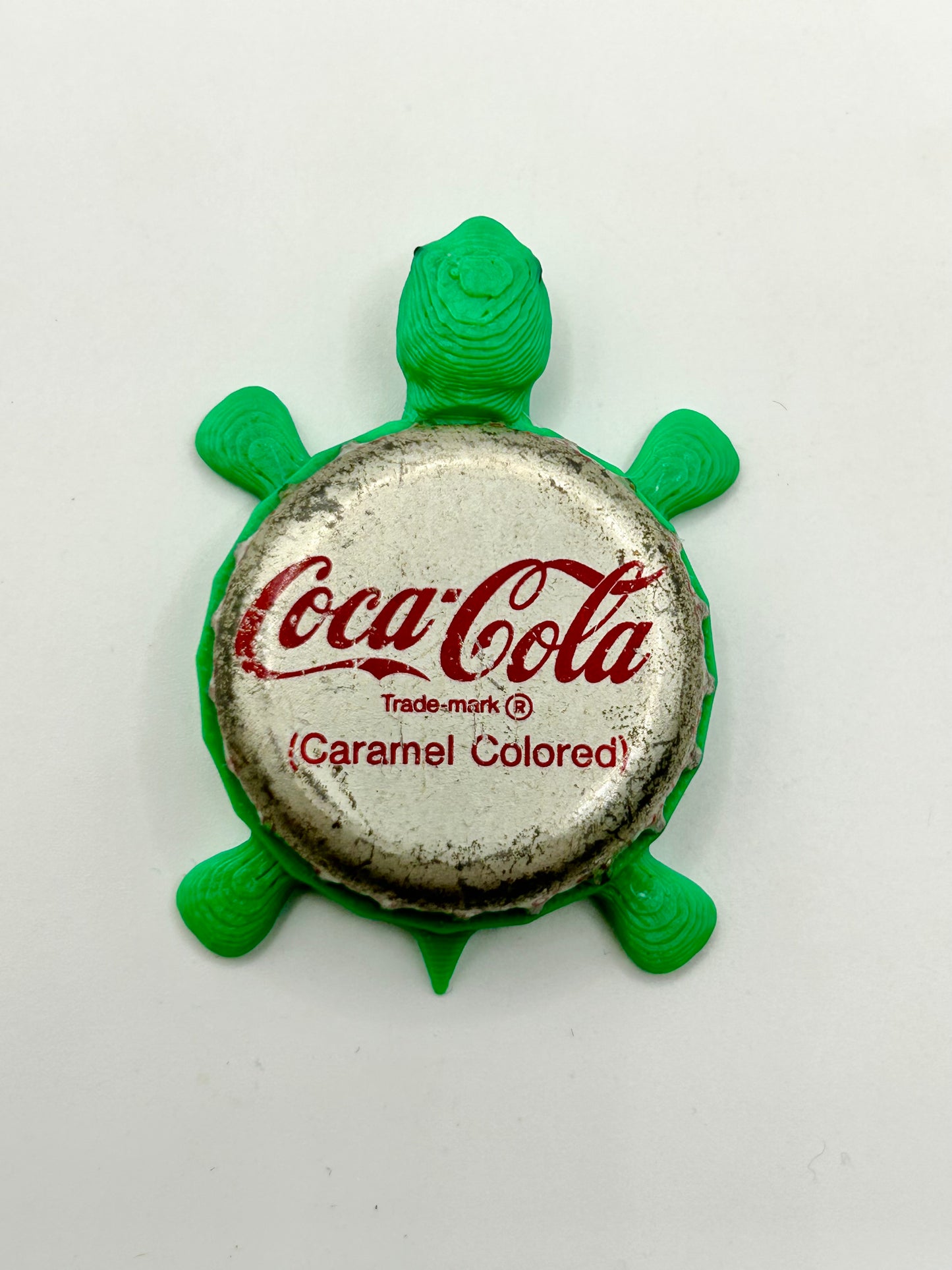 Coca Cola (Silver) - Bottle Cap Magnet Turtle