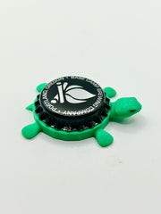 Base Camp Brewing - Bottle Cap Magnet Turtle Shell Shocked Art