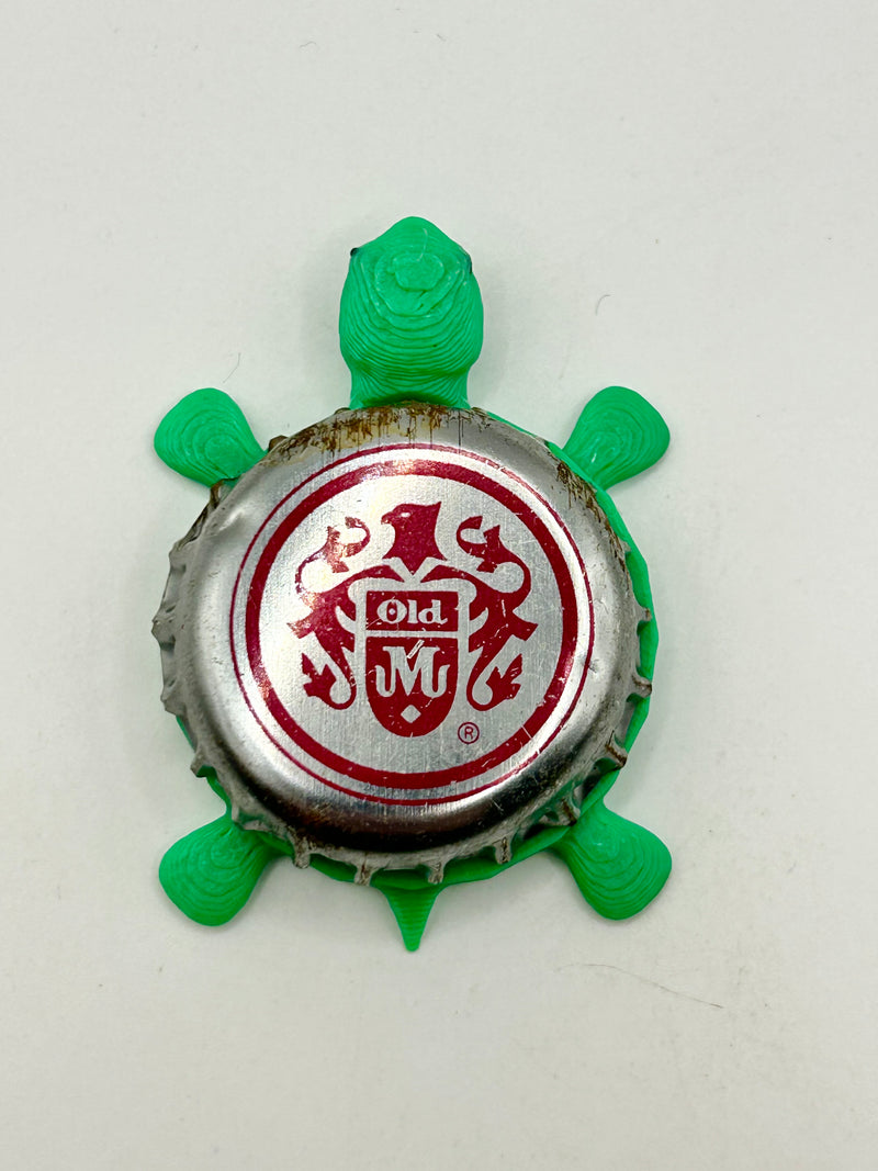 Old Milwaukee (Vintage) - Bottle Cap Magnet Turtle Shell Shocked Art
