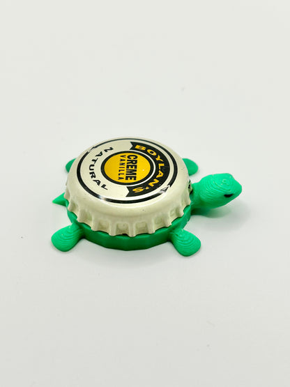 Boylan’s Creme Vanilla Bottling - Bottle Cap Magnet Turtle Shell Shocked Art