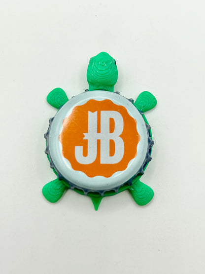 Josephsbrau Brewing (JB - Orange) - Bottle Cap Magnet Turtle Shell Shocked Art