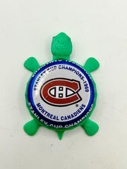 Montreal Canadiens Stanley Cup Champions (1969) - Bottle Cap Magnet Turtle Shell Shocked Art