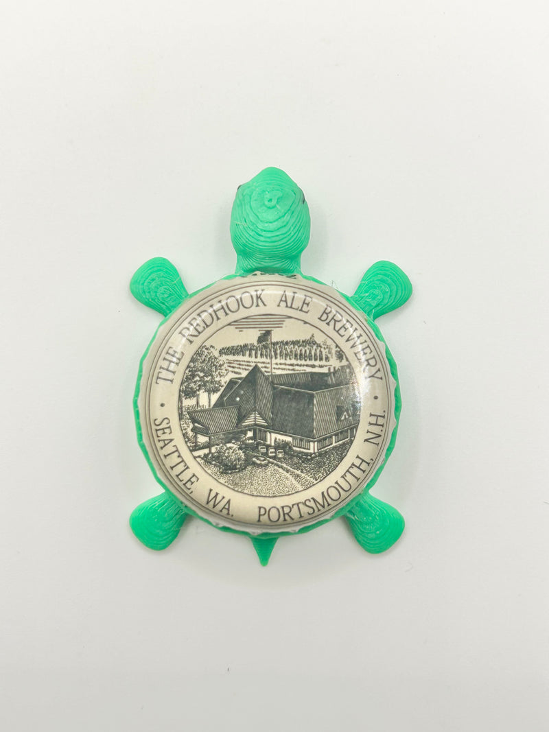 Red Hook Seattle/Portsmouth (Vintage) - Bottle Cap Magnet Turtle Shell Shocked Art