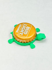 Bud Light Orange - Bottle Cap Magnet Turtle Shell Shocked Art