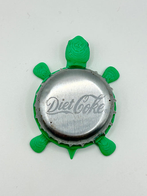 Diet Coke (Silver) - Bottle Cap Magnet Turtle Shell Shocked Art