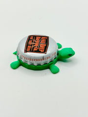 Knee Deep Brewing - Bottle Cap Magnet Turtle Shell Shocked Art