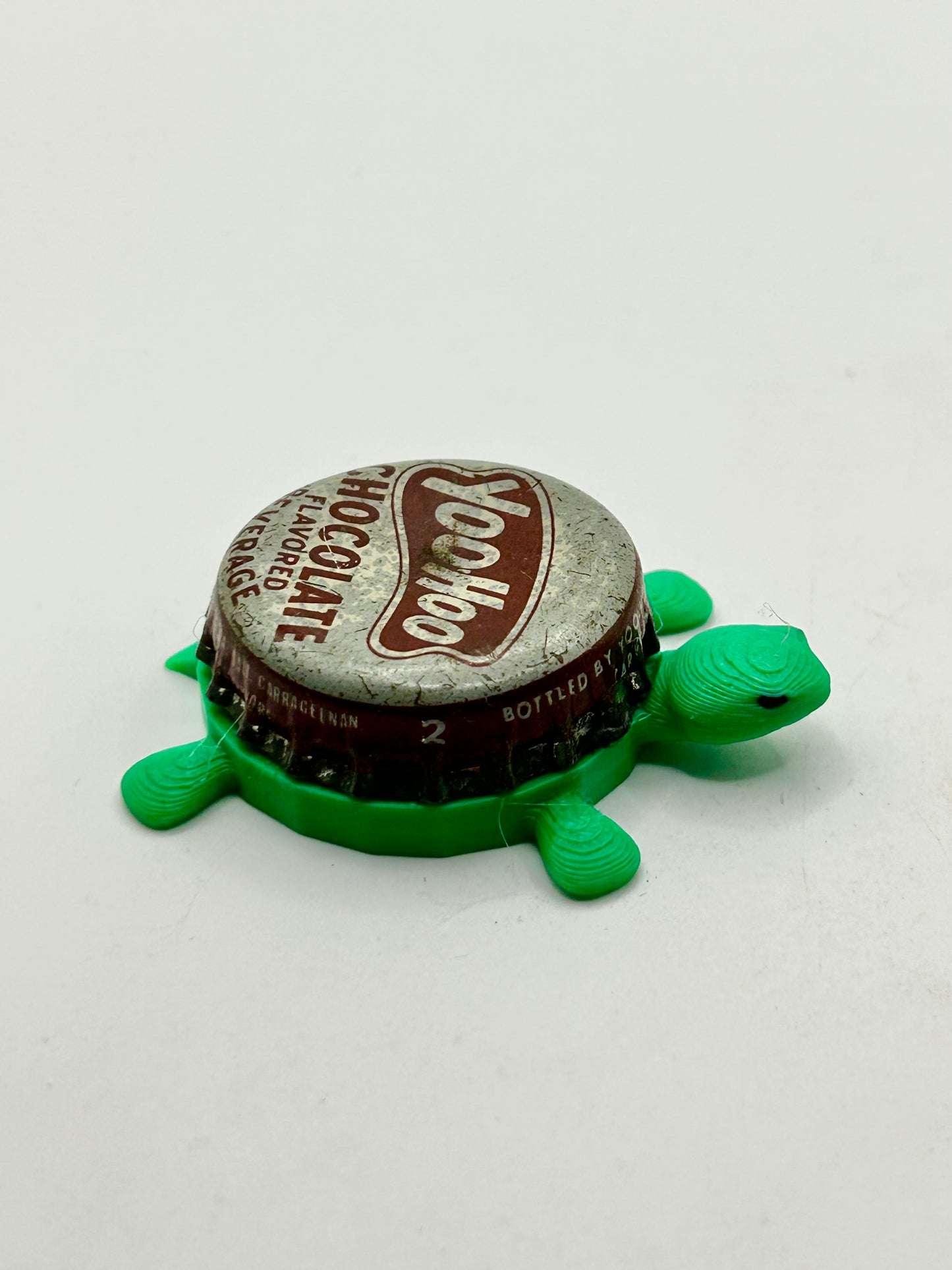 YooHoo Chocolate Beverage (Vintage) - Bottle Cap Magnet Turtle Shell Shocked Art