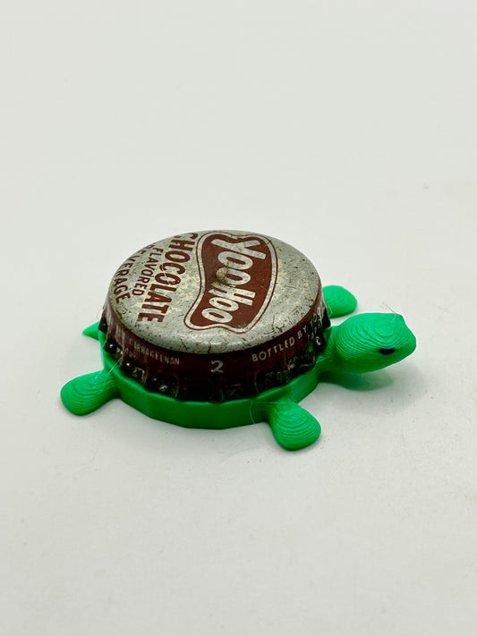 YooHoo Chocolate Beverage (Vintage) - Bottle Cap Magnet Turtle Shell Shocked Art