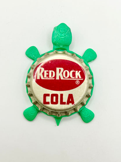 Red Rock Cola (Vintage) - Bottle Cap Magnet Turtle Shell Shocked Art