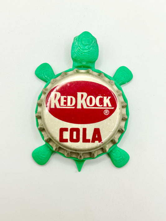 Red Rock Cola (Vintage) - Bottle Cap Magnet Turtle
