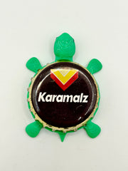 Karamalz Beer - Bottle Cap Magnet Turtle Shell Shocked Art