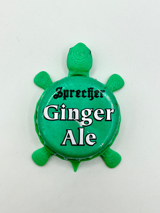 Sprecher Ginger Ale - Bottle Cap Magnet Turtle