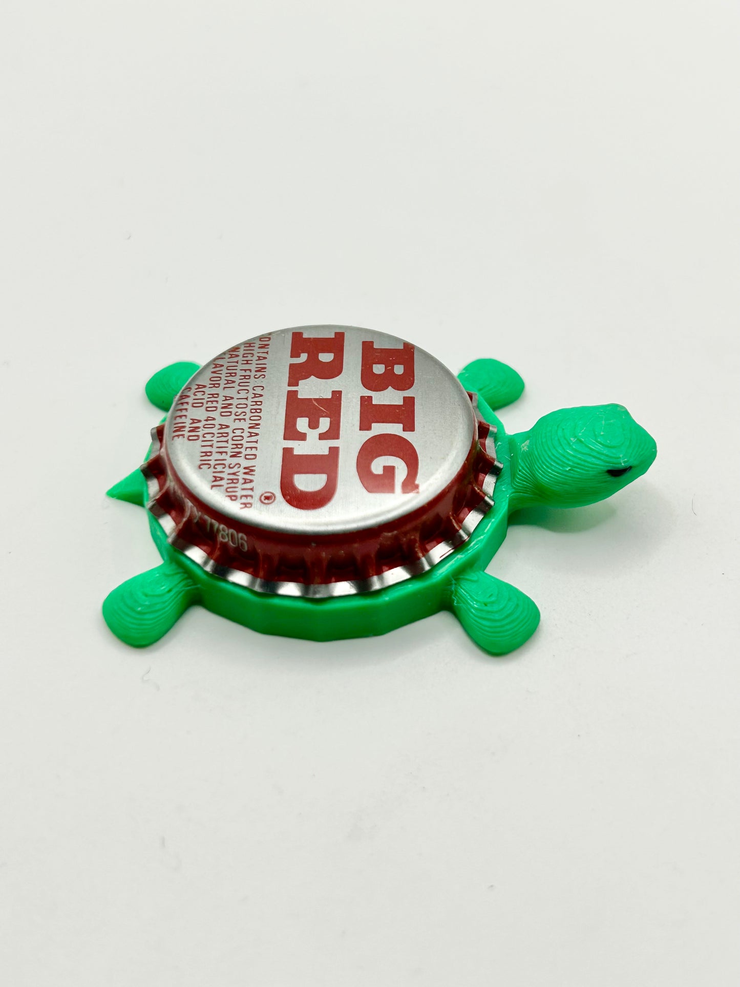 Big Red Soda - Bottle Cap Magnet Turtle