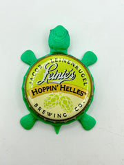 Leinenkugel's Hoppin’ Helles - Bottle Cap Magnet Turtle Shell Shocked Art