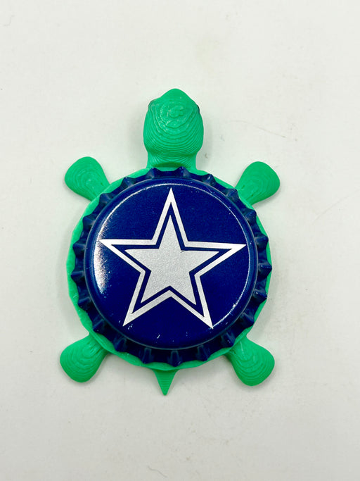 Dallas Cowboys Star - Bottle Cap Magnet Turtle Shell Shocked Art